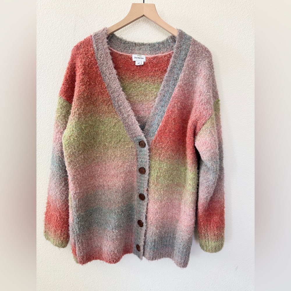 ❤️ Free People Ombré Spaced Dye Button Cardigan | Size M/L | NWOT - Picture 6 of 12